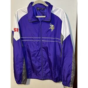 Sports Illustrated NFL Minnesota Vikings WIndbreaker Mens Jacket Size Large‎